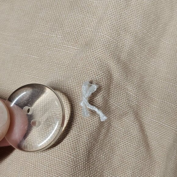 Sundance Beige Cotton/Linen Jacket With Button Closure Tan Women's PXS - Picture 5 of 9